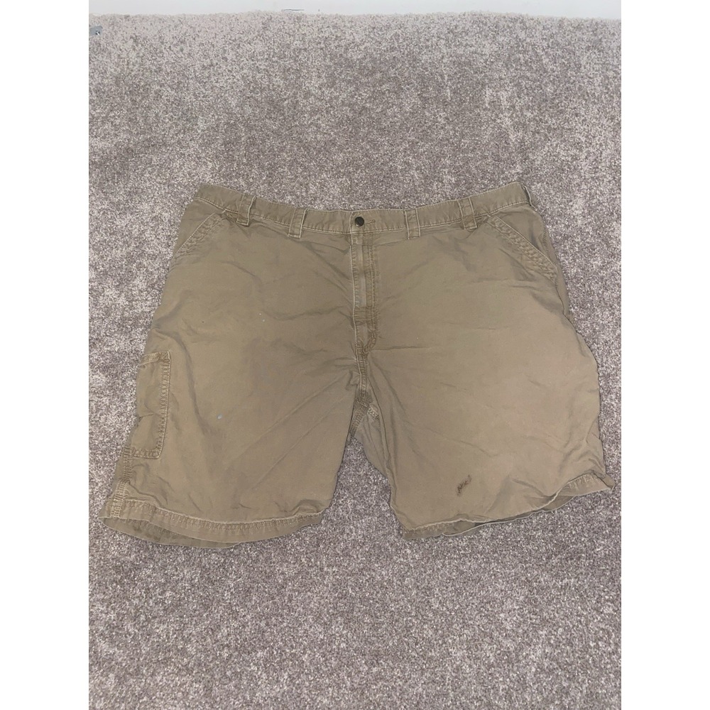 Carhartt Khaki Shorts B147DKH Cotton Original Fit Mens 48 "10 Work Wear Read‎